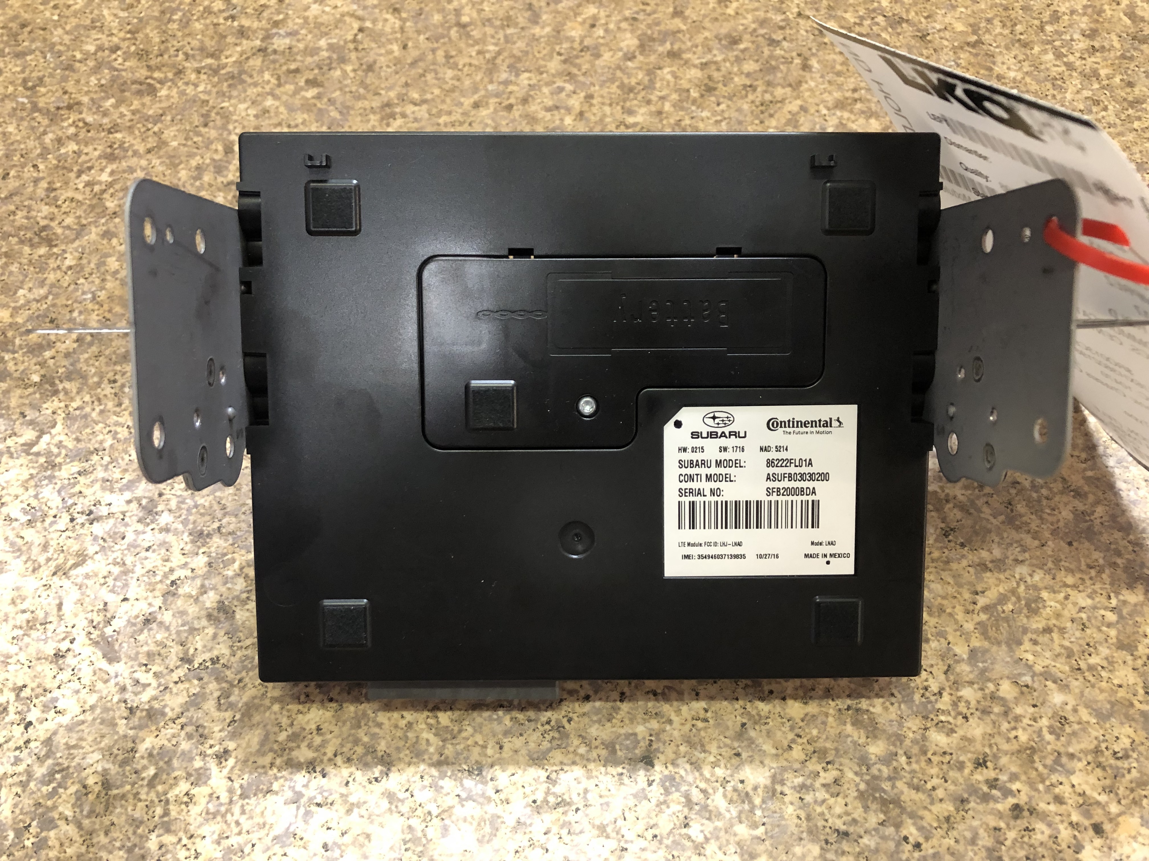 Pre-Owned 17-18 Subaru Impreza Electronic Communication Chassis Control Module OEM LKQ (Good)