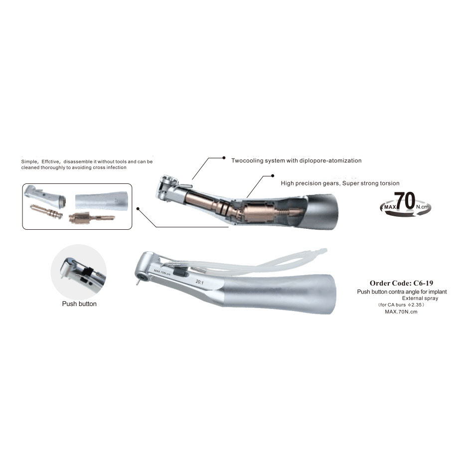 DENEST Dental Implant Implantation Implant Surgery Motor System Machine 110V 40000 RPM