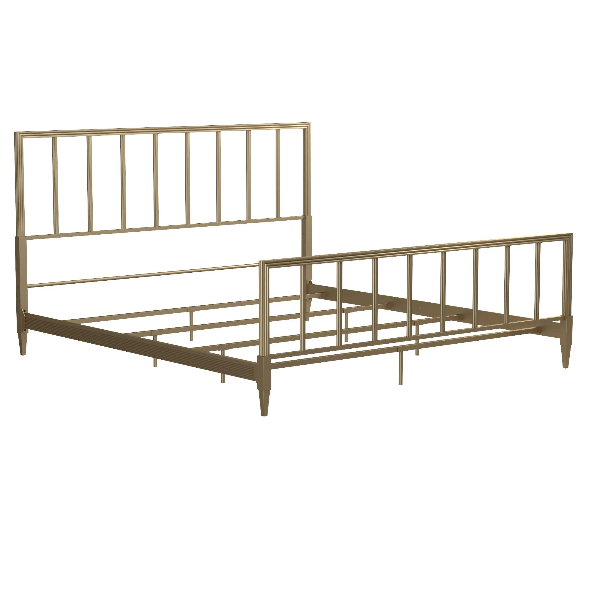 CosmoLiving by Cosmopolitan Blair Brass Metal Bed, King