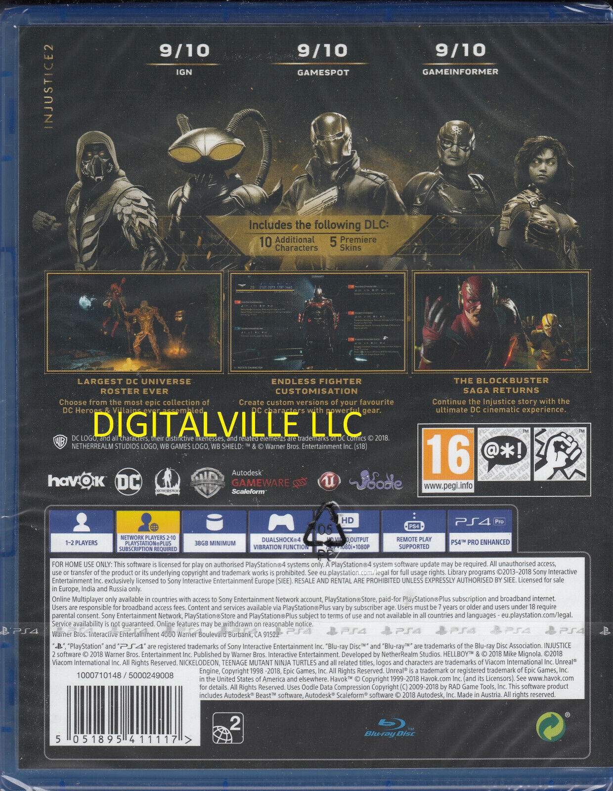 Injustice 2 Legendary Edition PS4 Brand New Factory Sealed