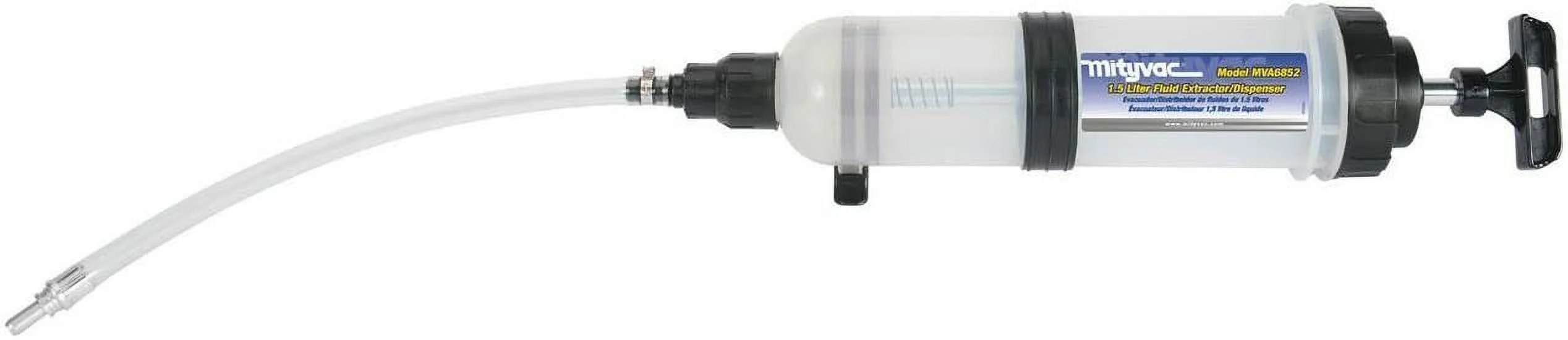 Mityvac MVA6852 1.5-Liter Manual Fluid Extractor/Dispenser - Master Cylinders, Power Steering, Coolant Reservoirs, Transaxles and Diesel Fuel Filters