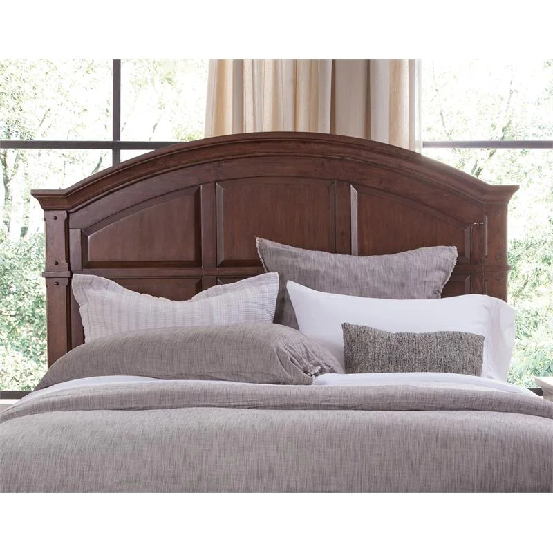 American Woodcrafters Sedona Cinnamon Cherry King Size Wood Panel Headboard