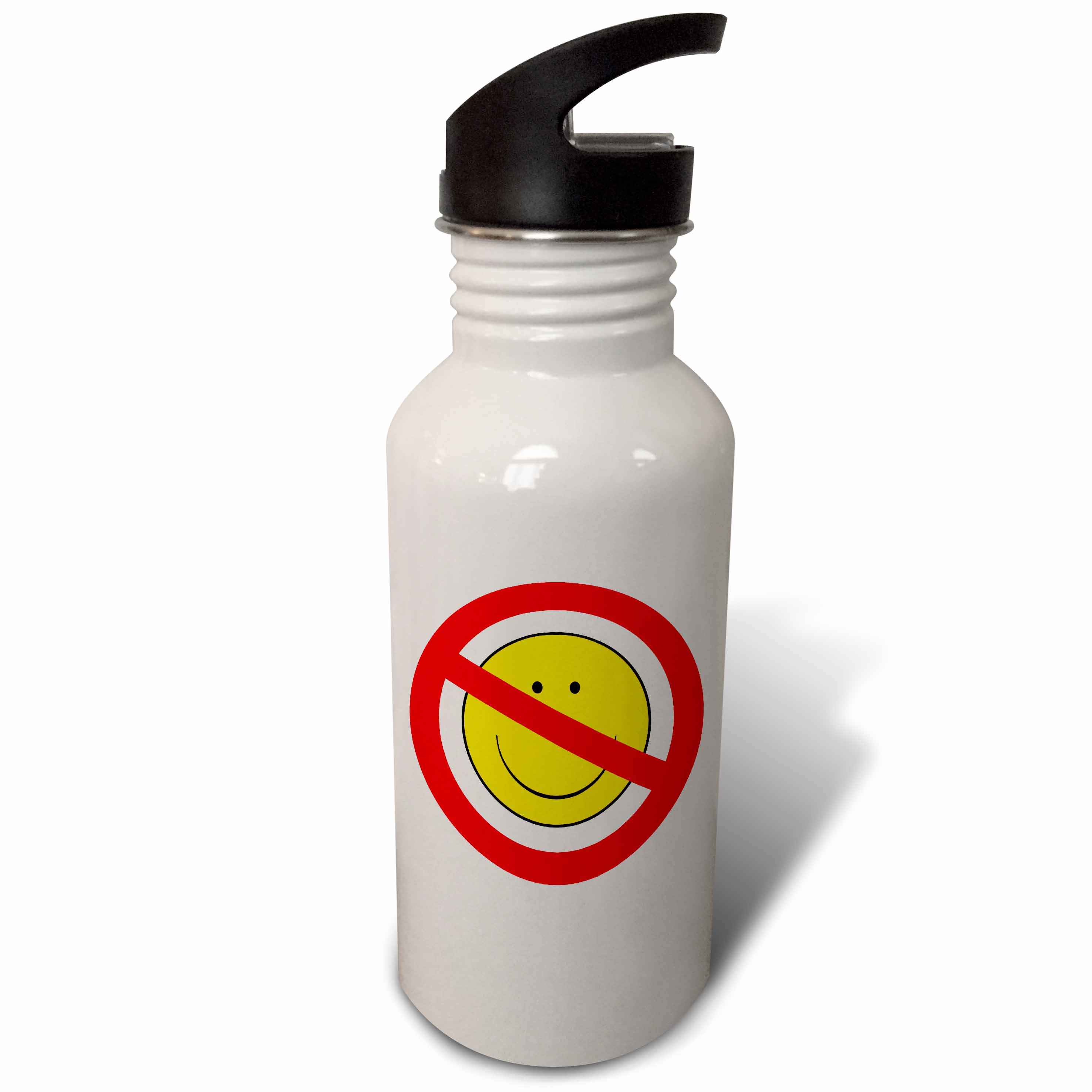 Bouncing Spring smiling Face 21 oz Sports Water Bottle wb-103661-1