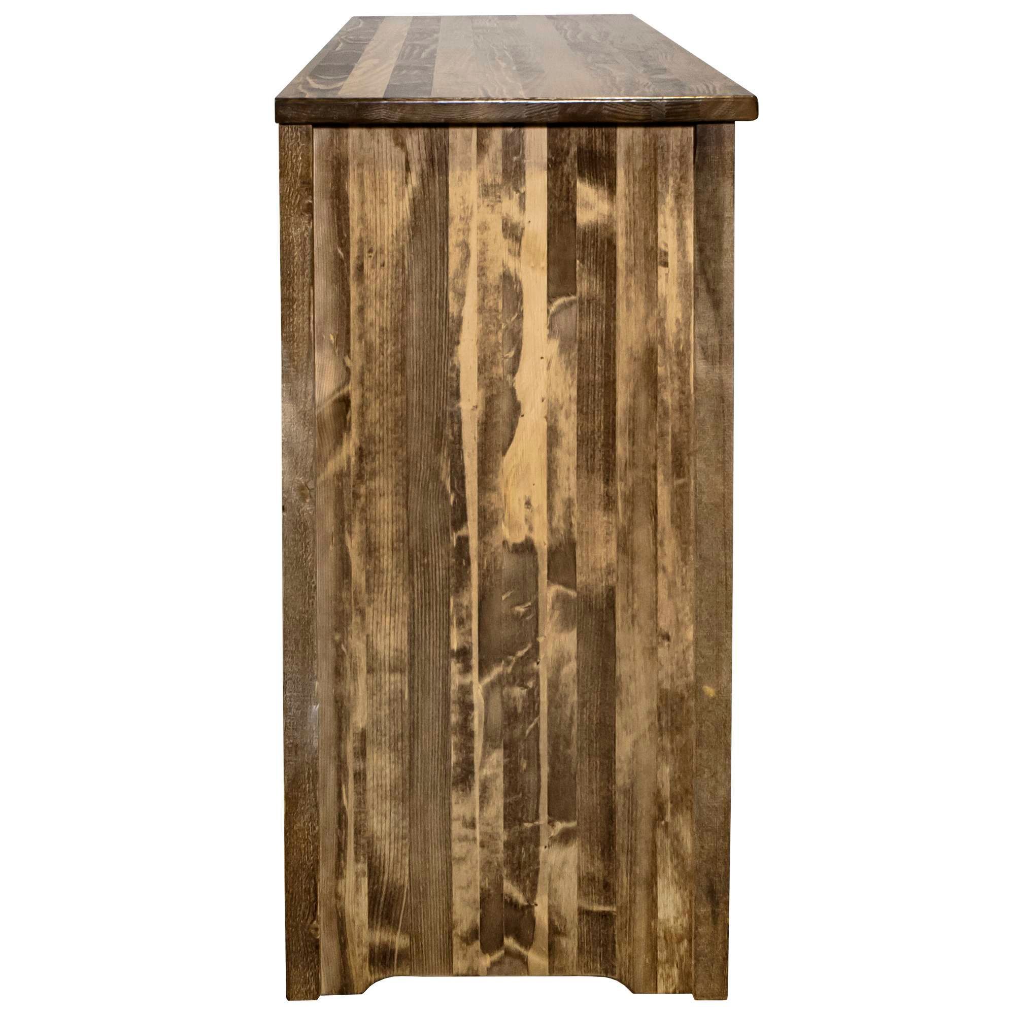 Homestead Collection 9 Drawer Dresser, Stain & Clear Lacquer Finish