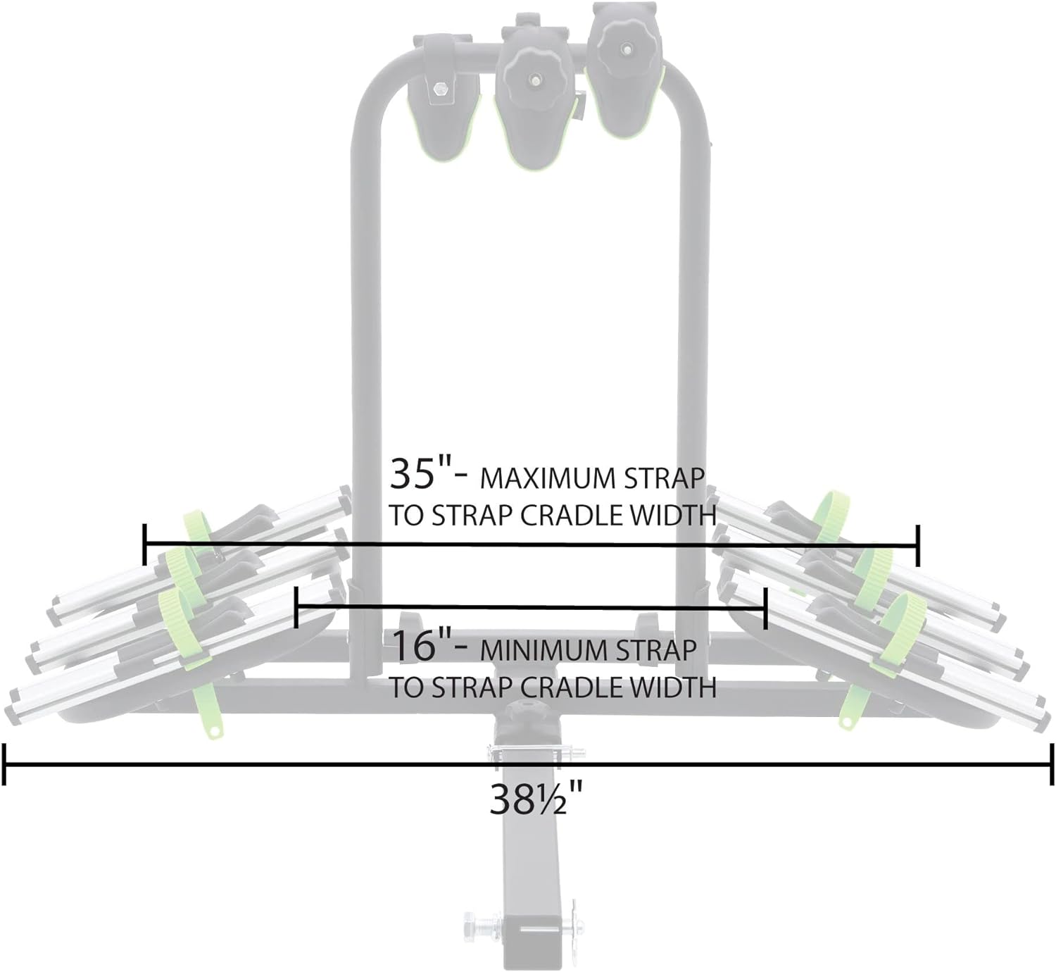 Deluxe Steel Hitch Bike Rack - 3 Bike