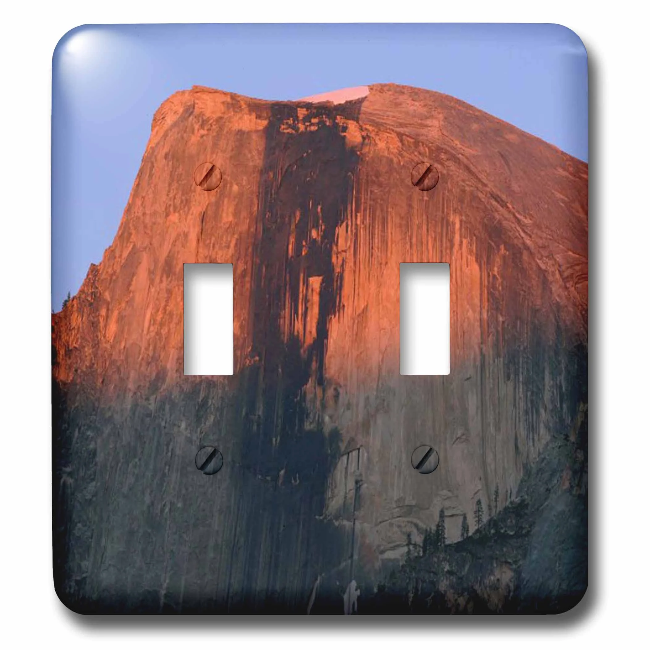 3dRose Half Dome of Glacier Point in Yosemite National Park - Double Toggle Switch (lsp_36438_2)