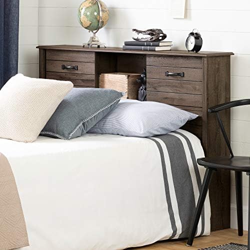 RUNFAYBIU Ulysses Full Bookcase Headboard Fall Oak
