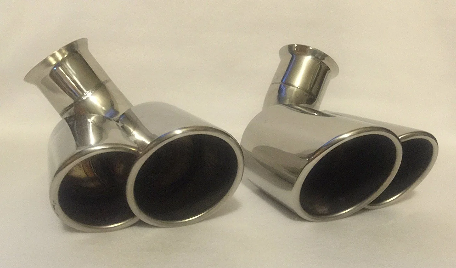 POLISHED STAINLESS 1999-2004 PORSCHE 911, 996, CARRERA C2 NON-TURBO STYLE EXHAUST TIPS (PAIR)