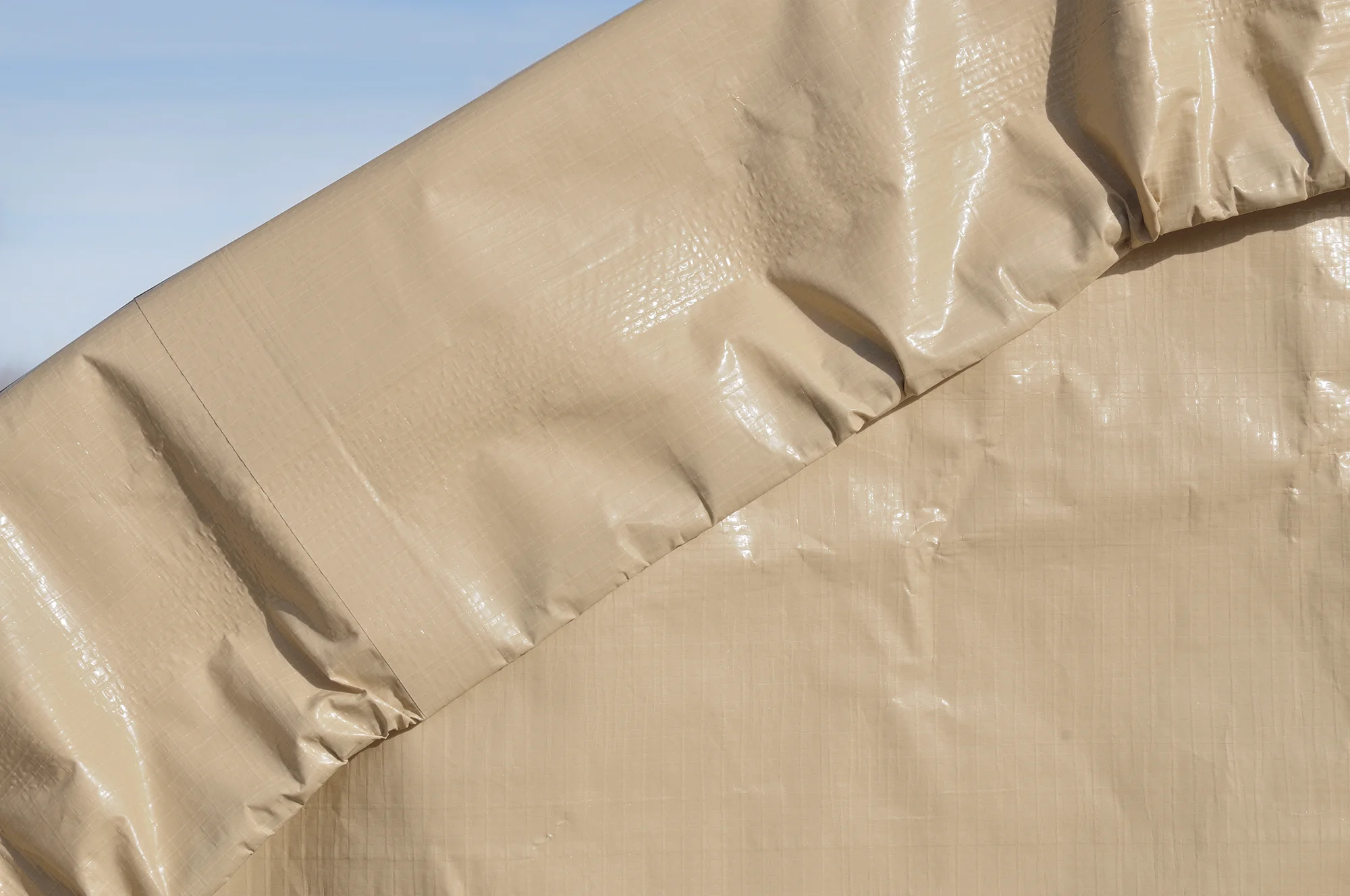 ShelterLogic AutoShelter Steel Instant Garage, 10 x 15 x 8 ft, Sandstone, Round