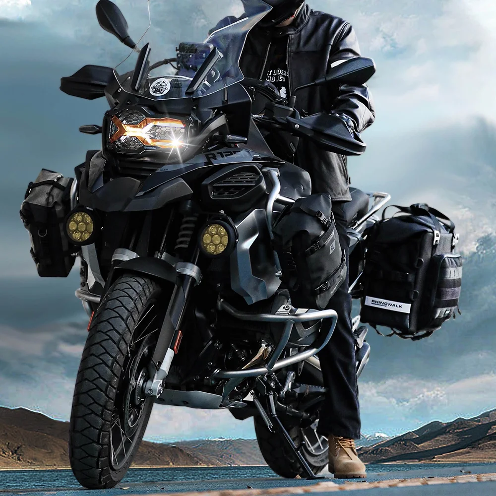 Rhinowalk Quick Release Motorcycle Luggage Bag 25L for Convenient Storage and Travel