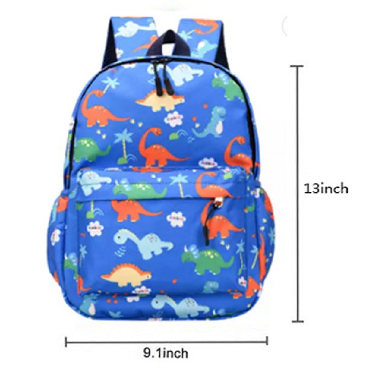 YINYUN Cute Toddler Backpack for Little Boys Dinosaur Kids School Bags Small Children Travel Bag for Preschool Kindergarten ( Blue)