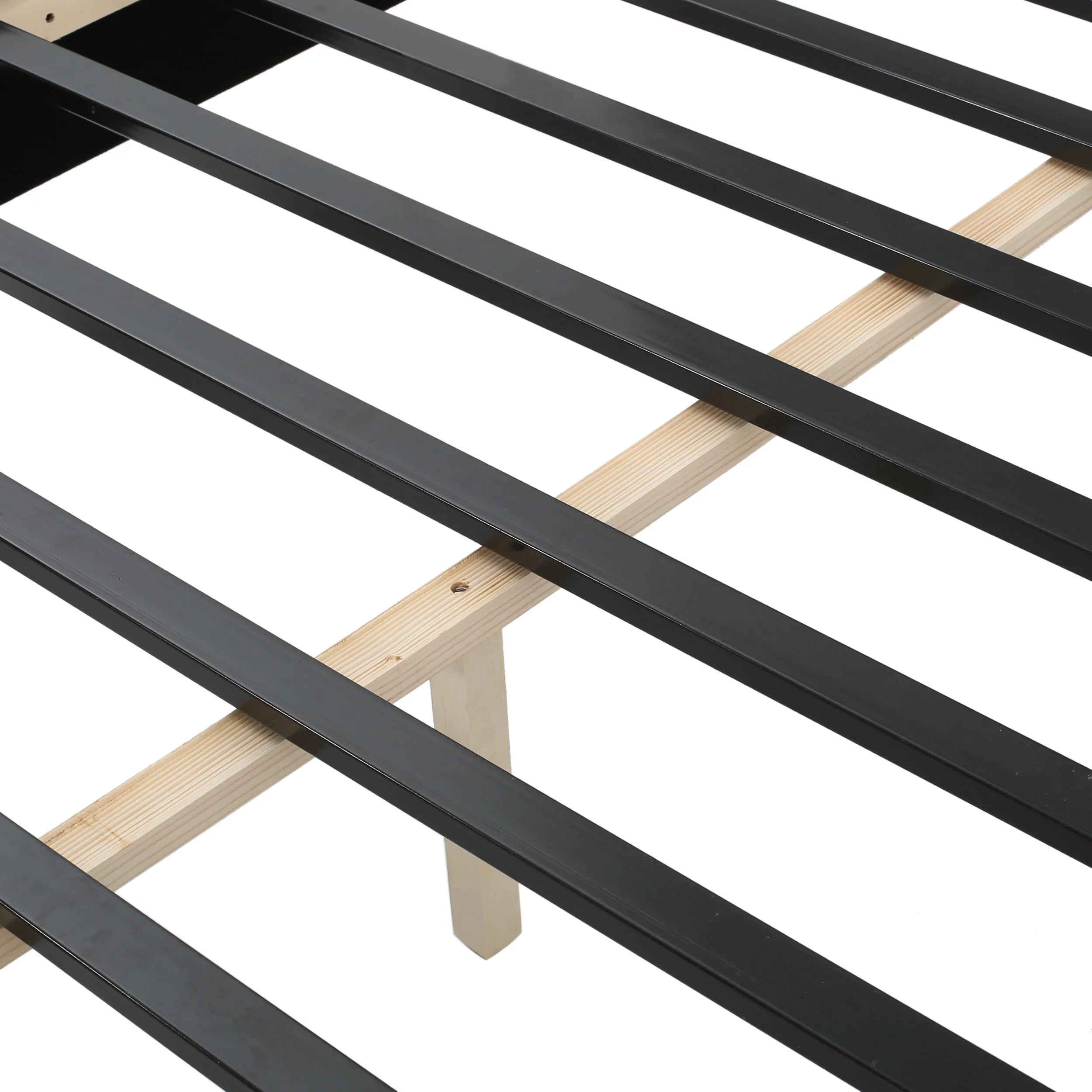 Livi Fabric Fully Upholstered Queen Bed Set, Light Grey