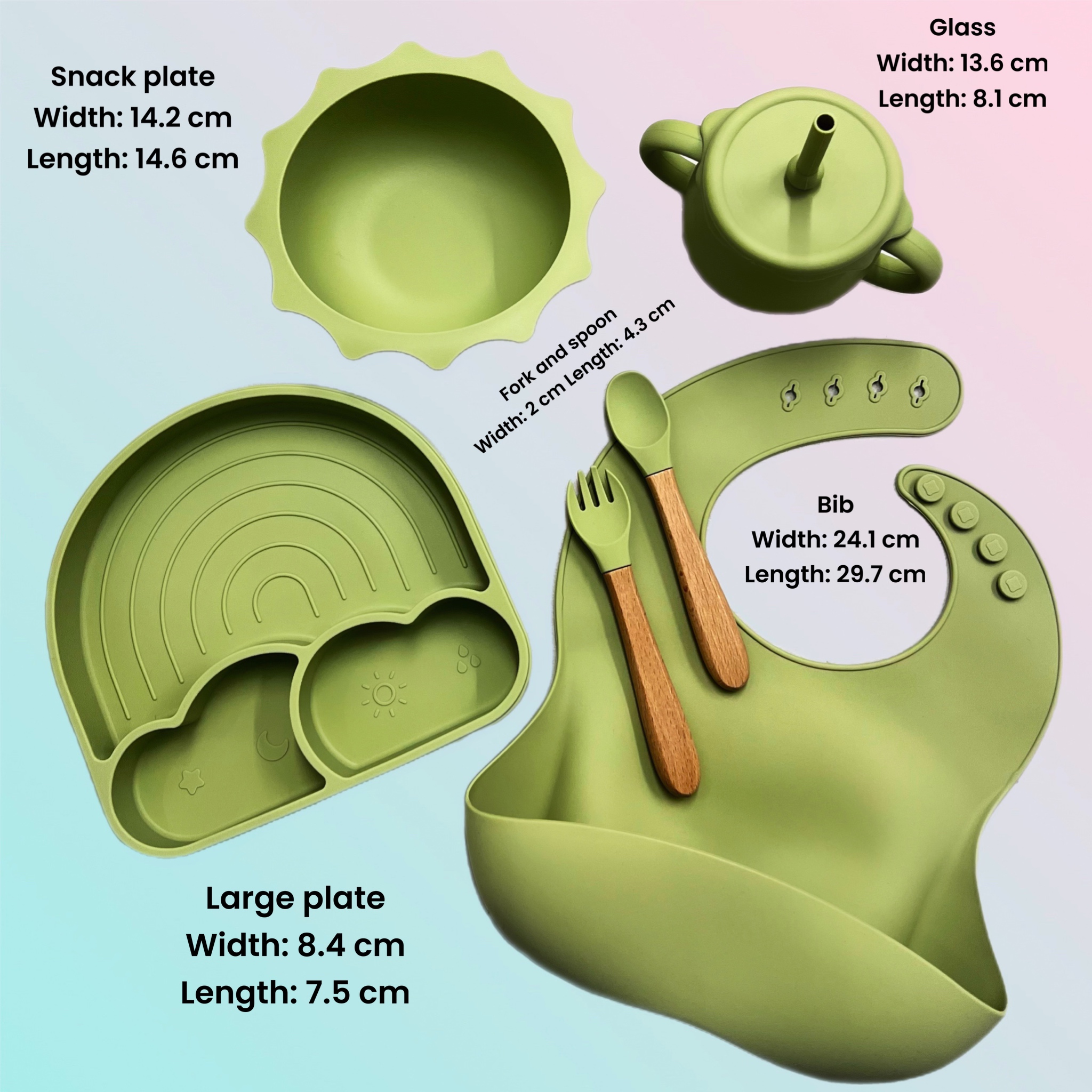 Silicone Baby Feeding Set 6 Piece