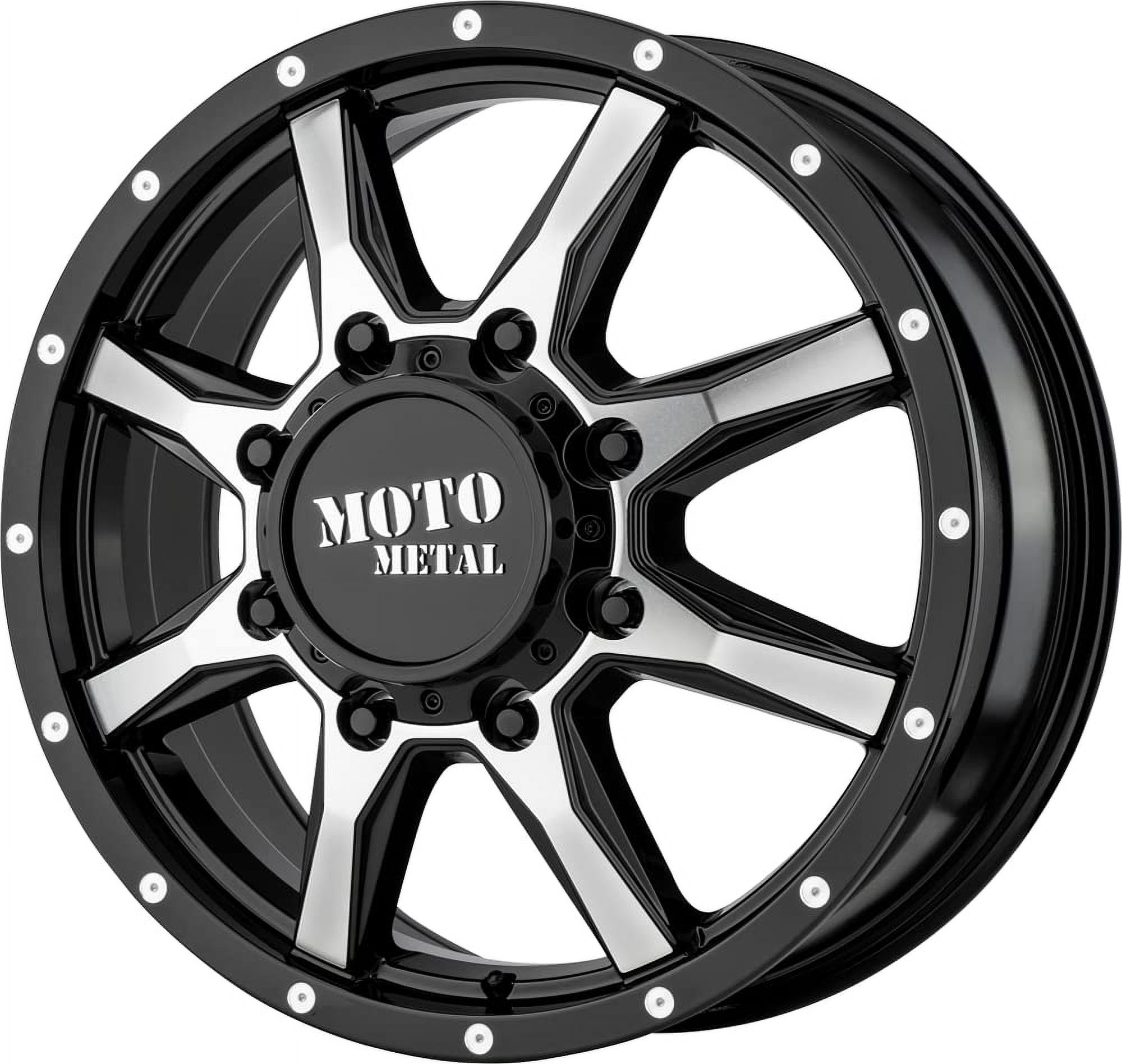 Moto Metal MOTO DUALLY FRONT CAP (SB/CH)- 8X200/210 - 1079L199FMOSB-H47