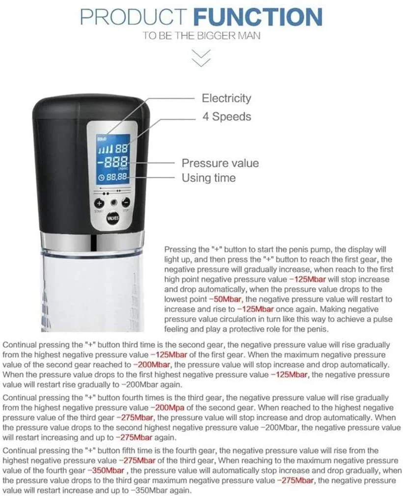 Vacuum Pump Penis Pump - Penile Pump Man Electric Vacuum Pumps Classic Male Training Device with Sleeve