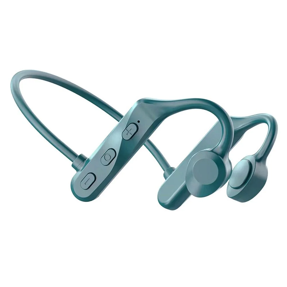 Durable TWS Sports Intelligent Earbuds Bluetooth Earphone Wireless Headset Bone Conduction Headphones GREEN