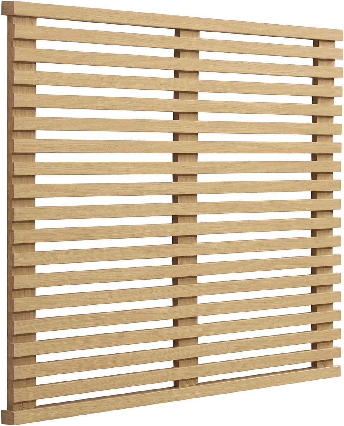 Render -Century Modern Wall-Mount Headboard In Oak