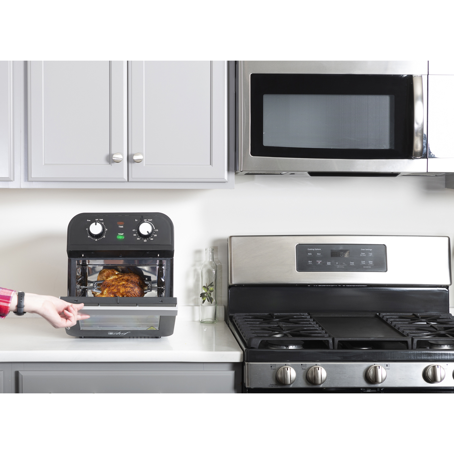 Deco Chef XL 12.7 Quart Oil-Free Air Fryer Multi-Function High Capacity Countertop Convection Oven, Toaster, Rotisserie All-in-One Healthy Kitchen Oven Instructional Cook Book Included