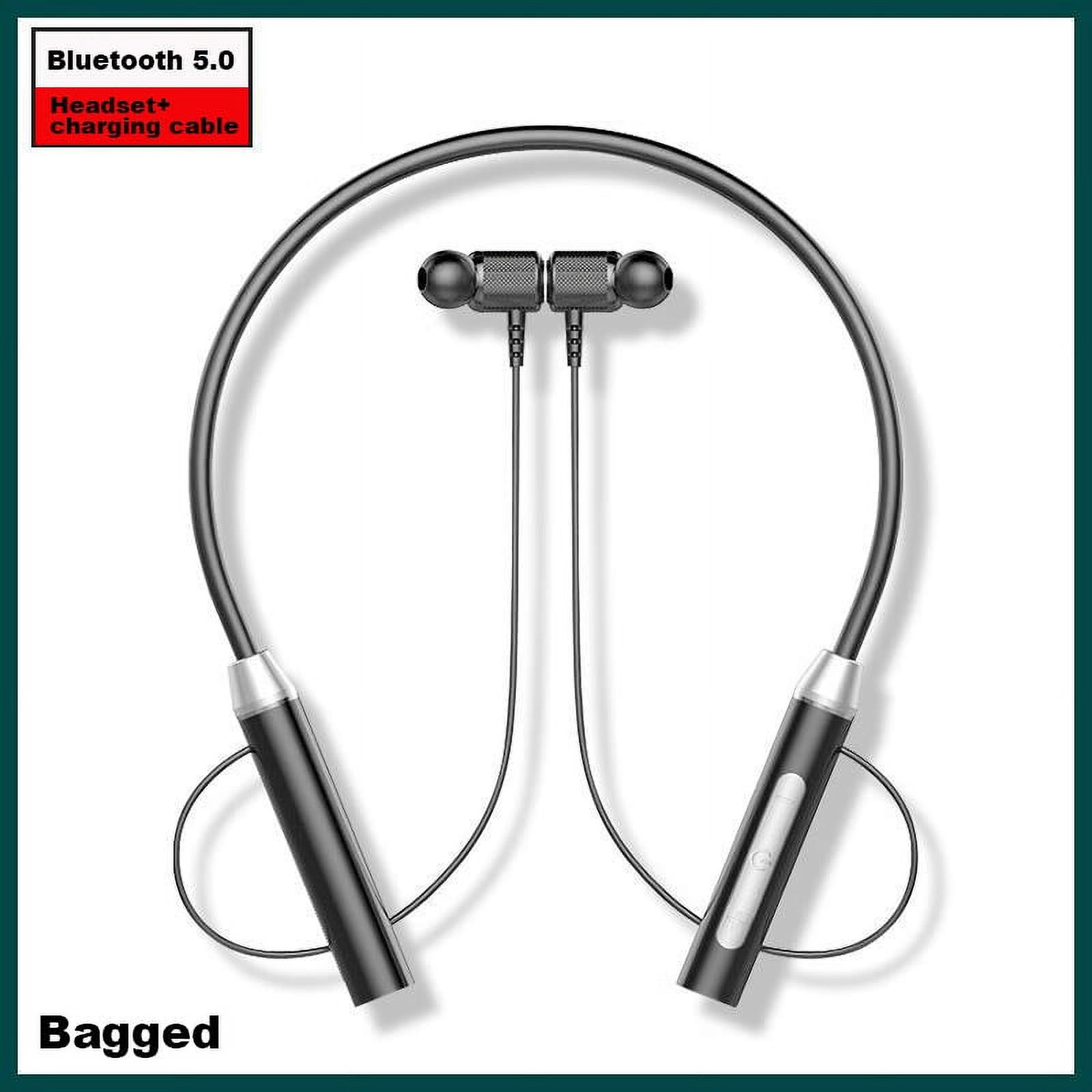 Headphones Bluetooth 5.0,Wireless Ear Headphones with Built-in Mic,Waterproof Earphones,Sweatproof Sports Headset for Running,Cycling,Hiking,Gym,Climbing & Driving