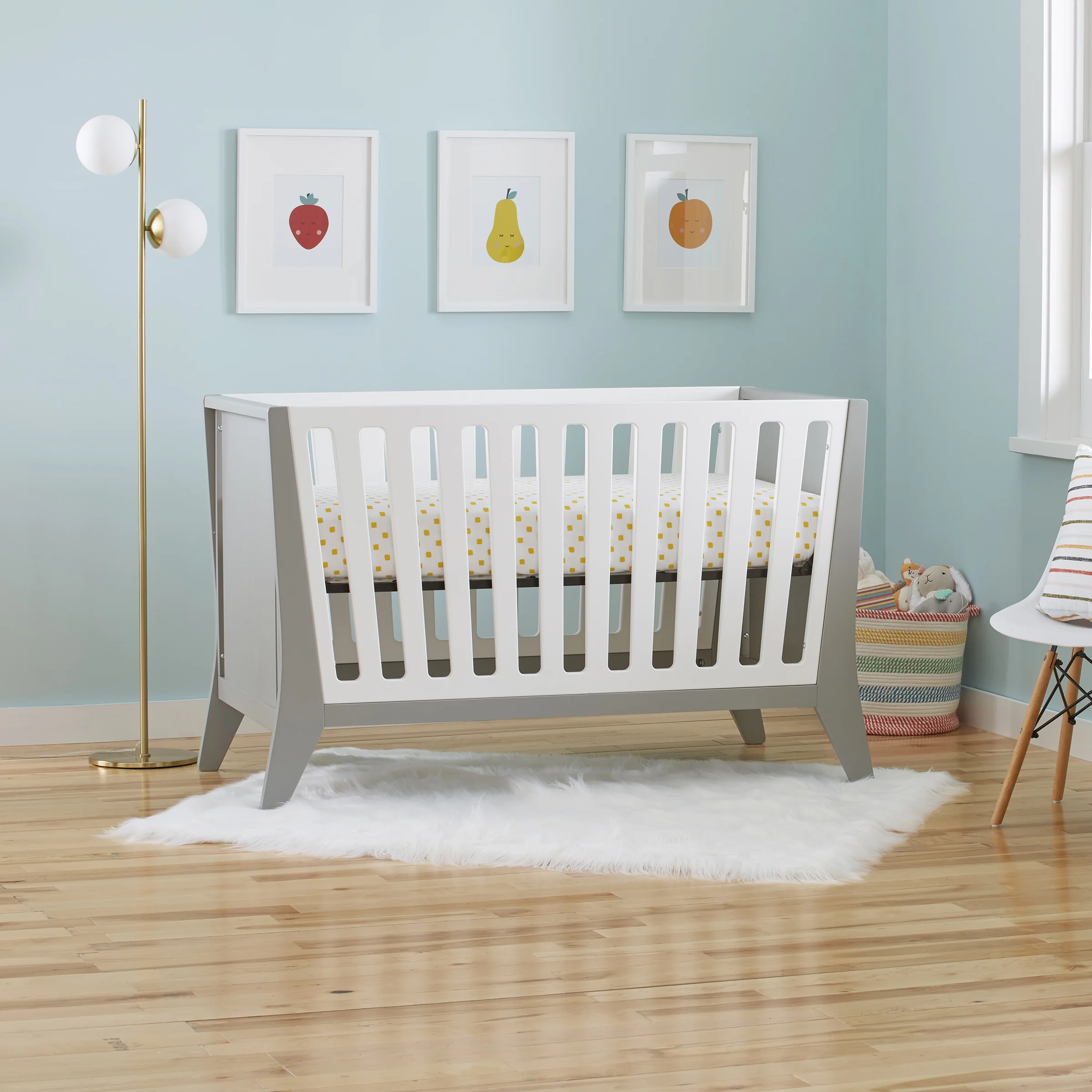 Contours Rockwell 3-in-1 Baby Nursery Crib, Toddler, Daybed, White, Unisex