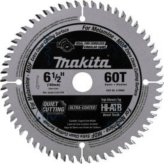 Makita-A-99982 6-1/2in. 60T (ATB) Carbide-Tipped Cordless Plunge Saw Blade
