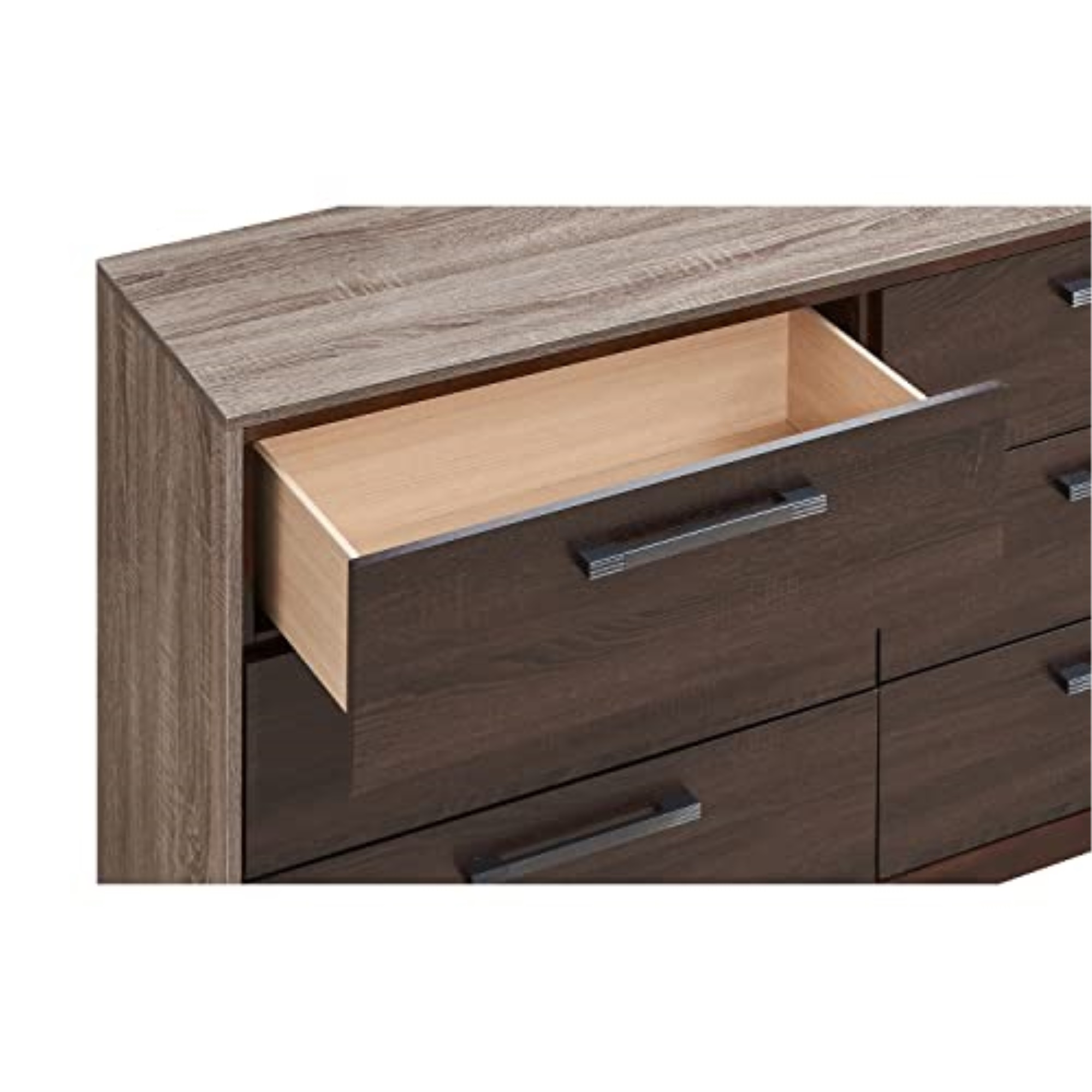 Glory Furniture Magnolia Dresser in Gray and Brown