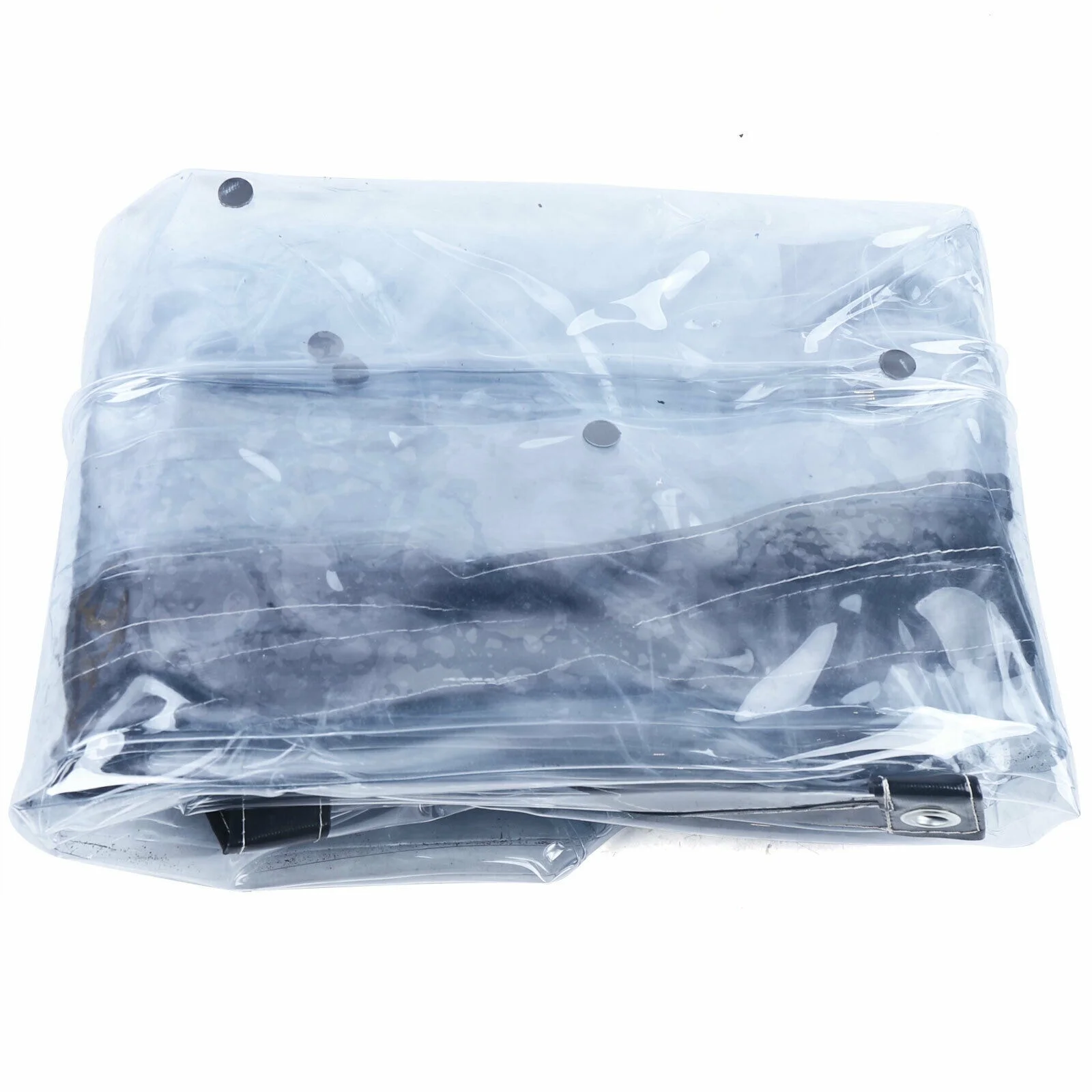 YIYIBYUS PVC Tarp Clear Waterproof Awning Canopy Roll Up Patio Enclosure Curtain Sun Shade Rainproof Tarpaulin Commercial 0.5mm