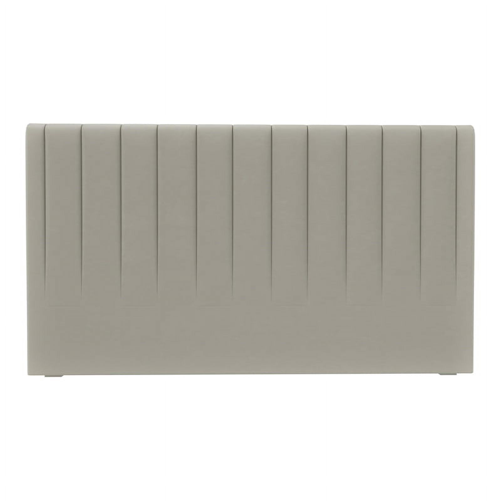 Yatas Bedding Somni Contemporary Wood & Fabric King Size Headboard in Beige