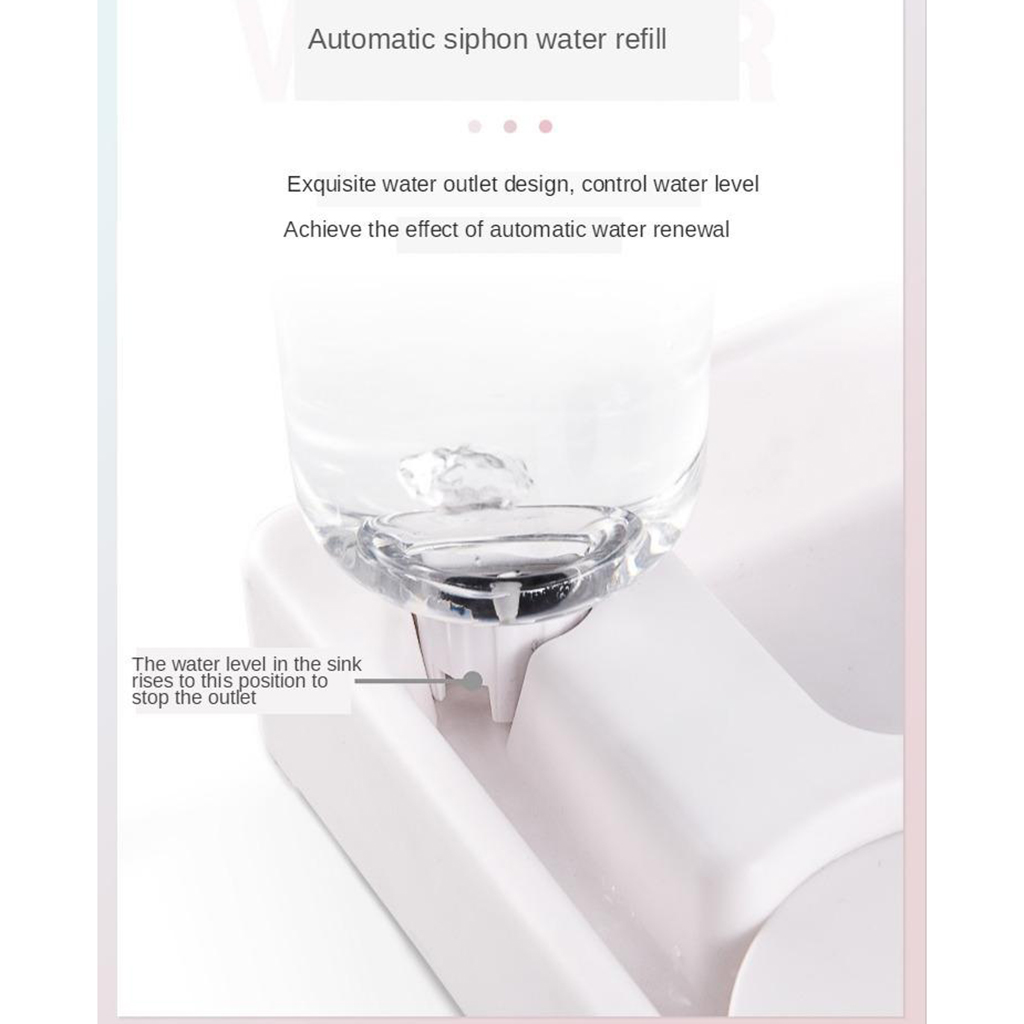 Automatic cats and dogs Feeder Bowl Automatic Water Bowl Double Waterer