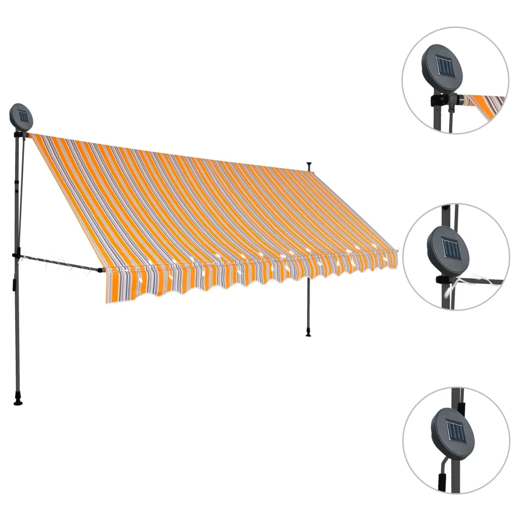 Aibecy Manual Retractable Awning with 137.8
