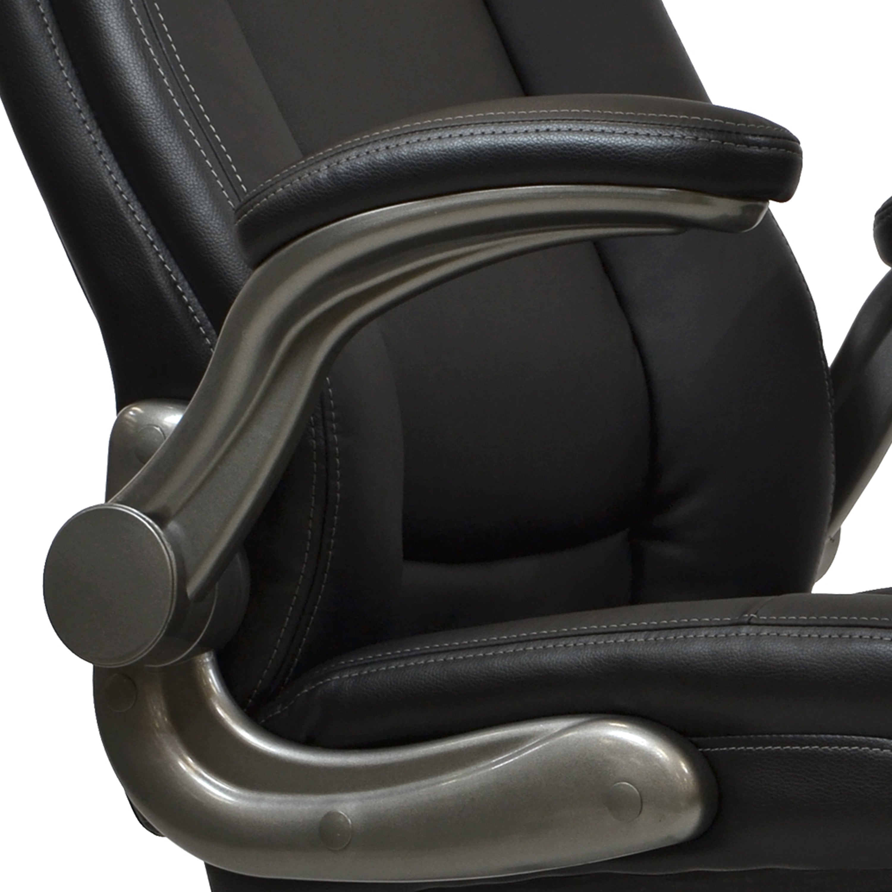 Ergo Flex Executive Office Chair with Flip-up Arms - Black