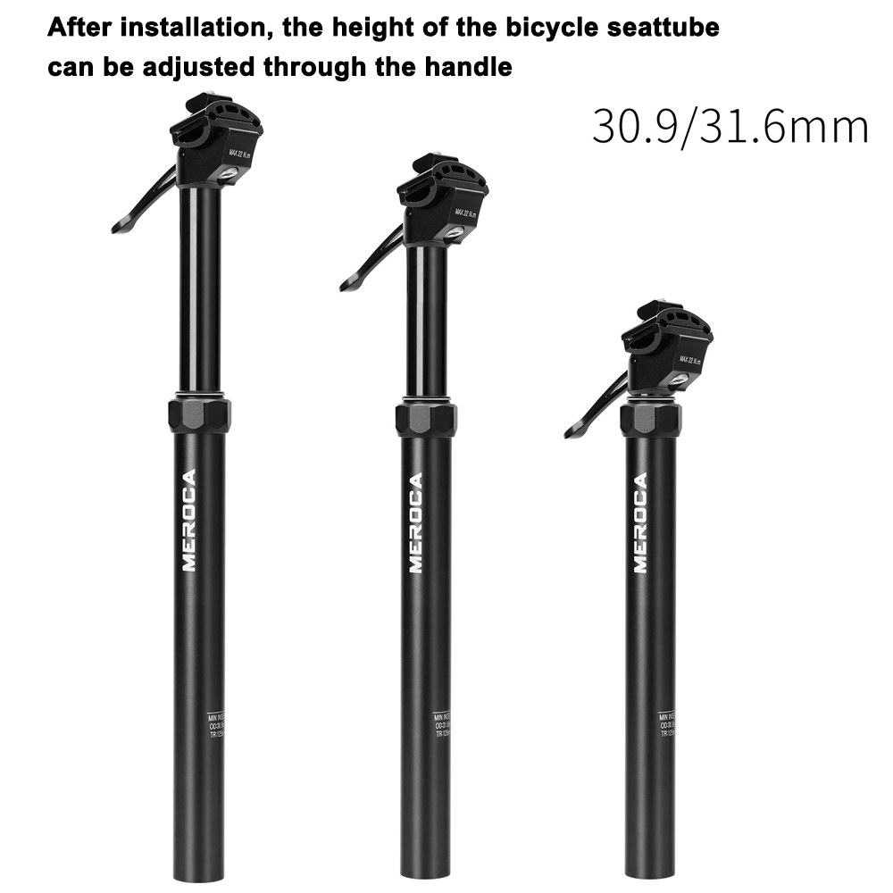 Bike SeatTube by Adjustable Height Seatpost