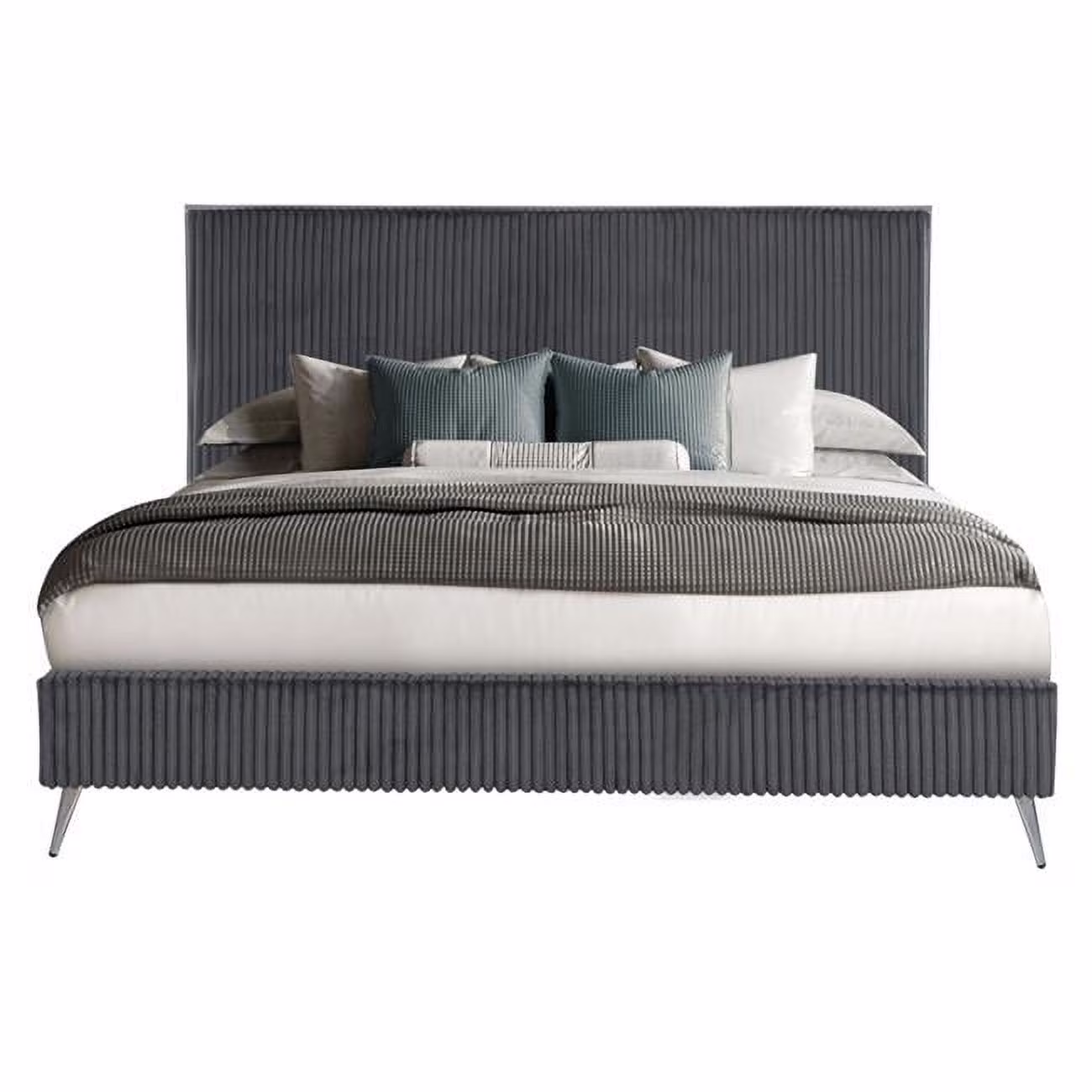 Enzo Dark Gray King Size Bed