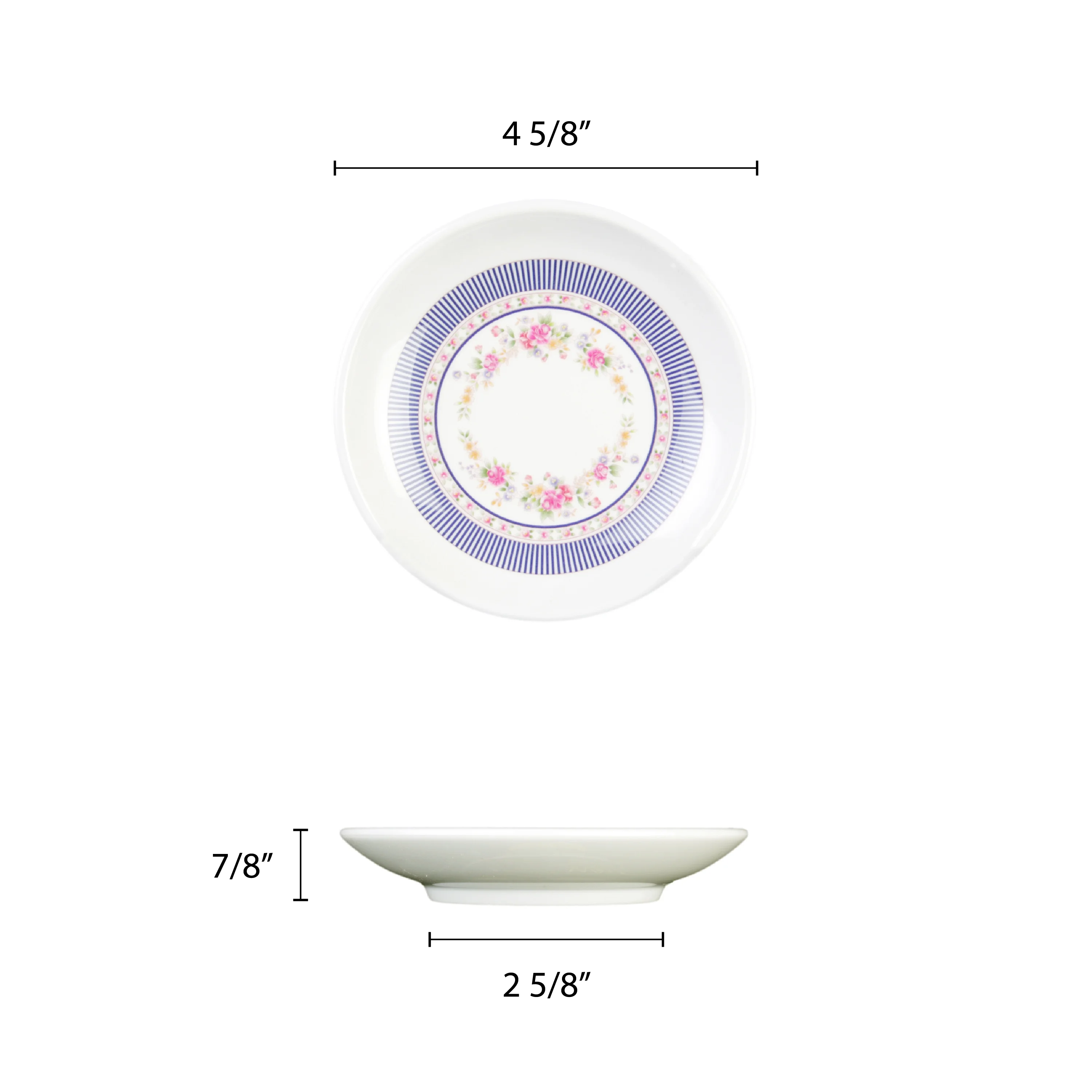 Excellante Rose Melamine Dinnerware Collection 4 Oz ,4 1/2