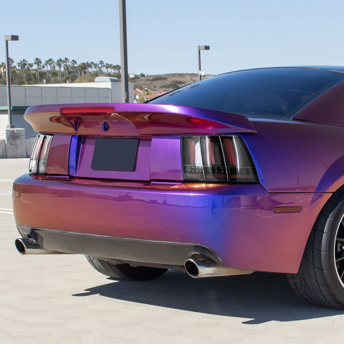 Teledu Black Tail Lights Sequential LED Tube Brake Lamp