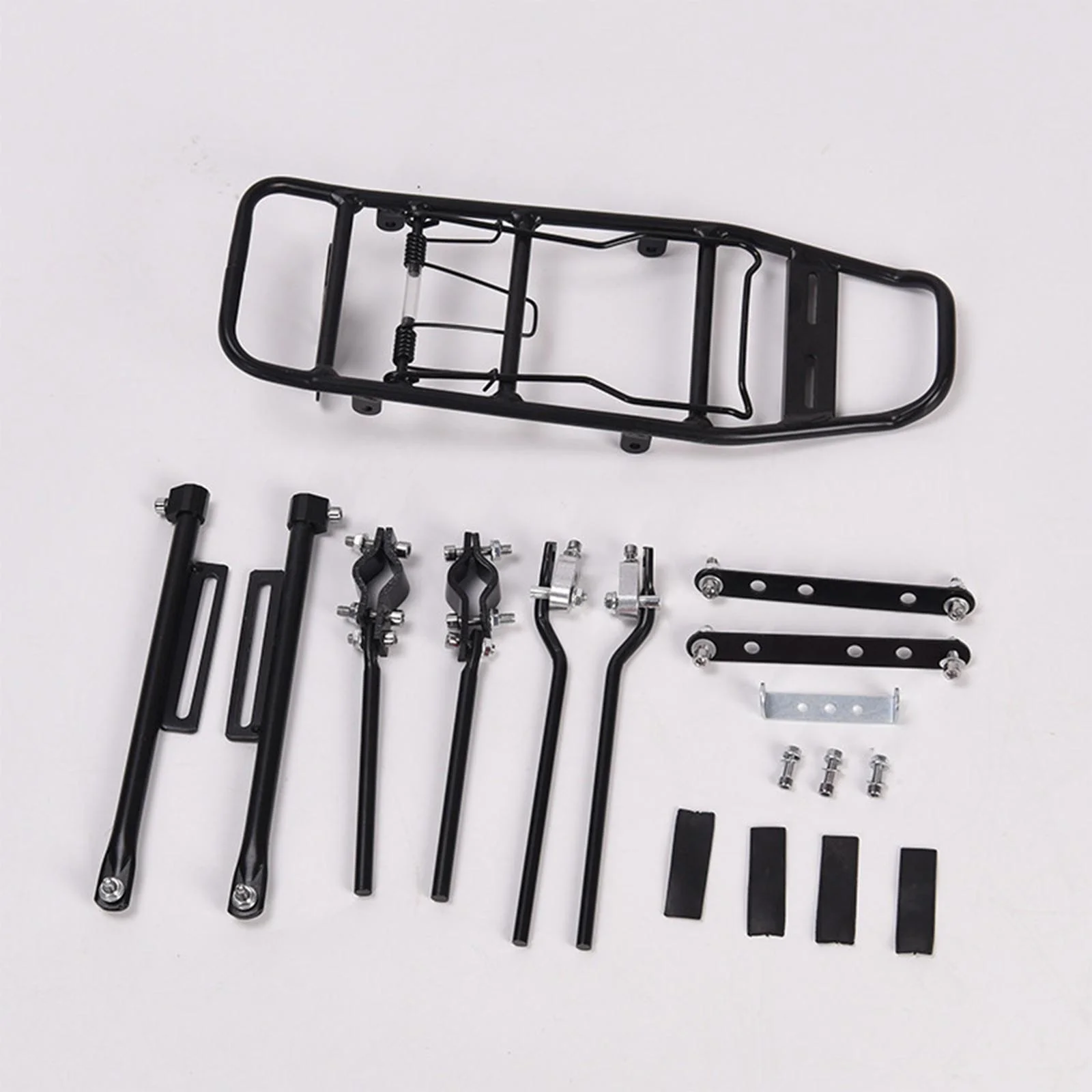 Rear Luggage Cargo Rack Aluminum Alloy 55lbs Tailstock Holder Rear Bike Rack for