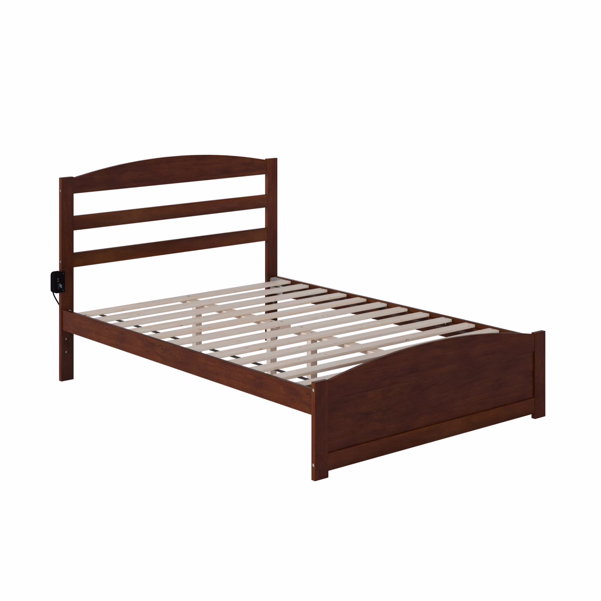 AFI Warren Solid Wood Traditional Full Bed with Footboard in Walnut