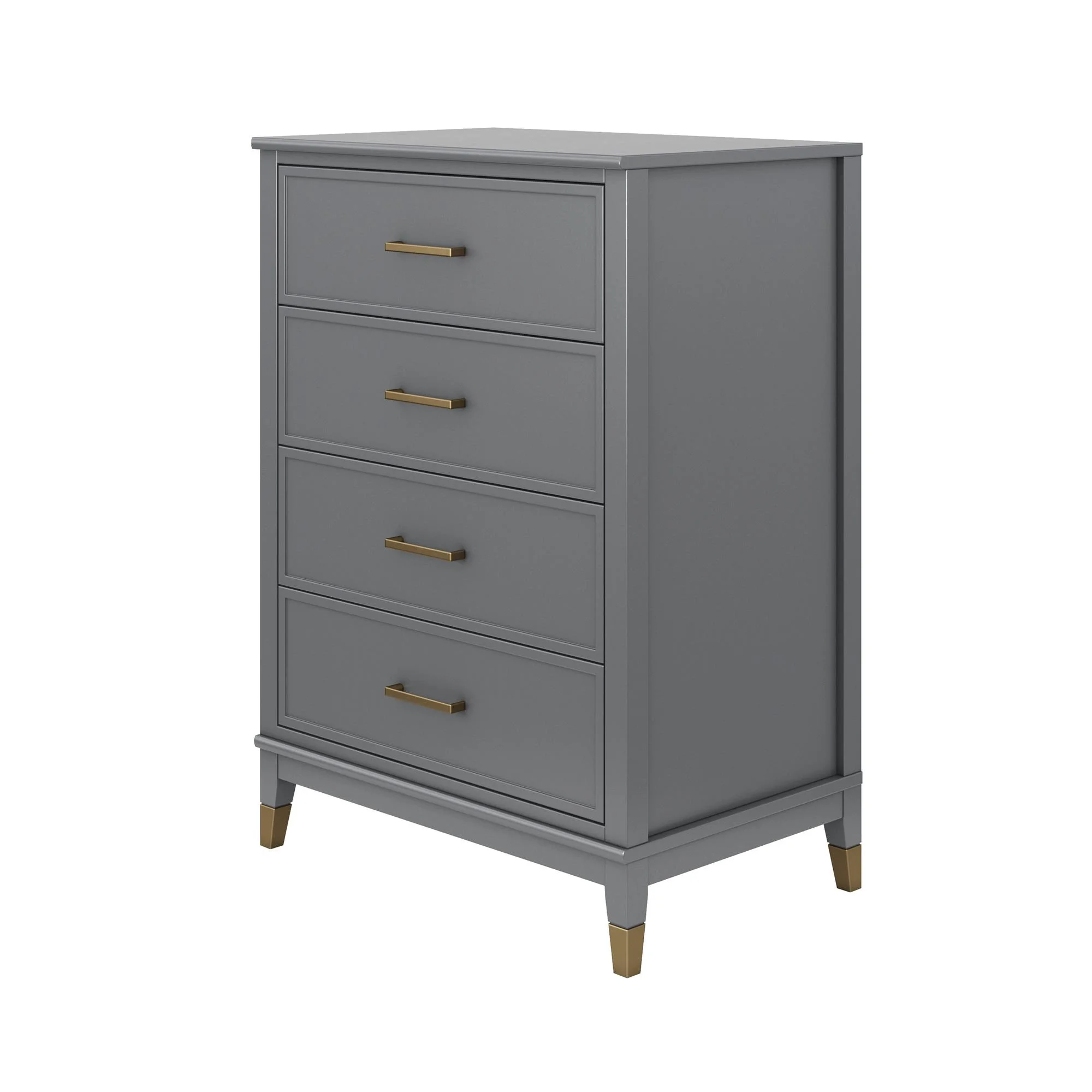 Westerleigh 4 Drawer Dresser, Graphite Gray