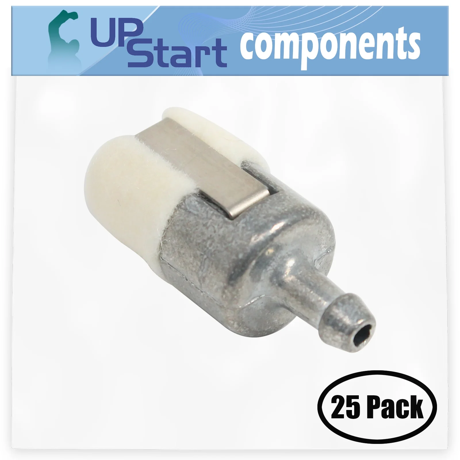 25-Pack 125-527 Fuel Filter Replacement for Walbro SRM260 - Compatible with A369000460 Fuel Filter