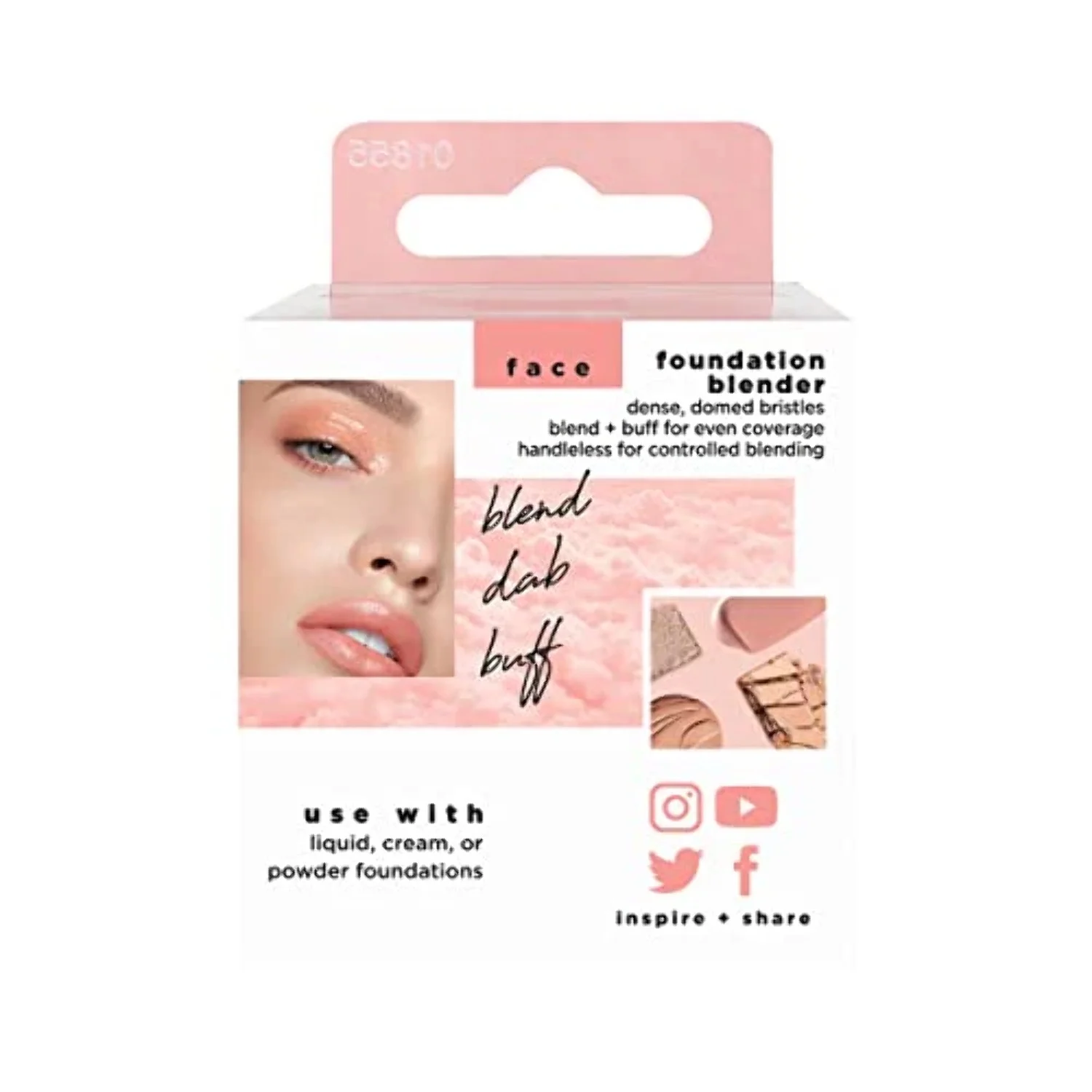 Real Techniques Liquid Foundation Blending Makeup Brush, Single