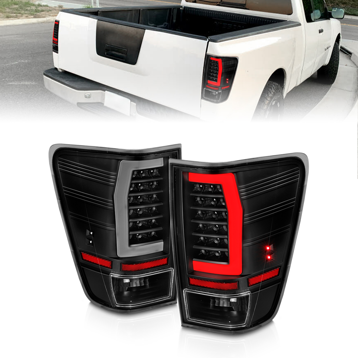 ANZO USA 311420 Tail Light Assembly Fits select: 2004-2015 NISSAN TITAN