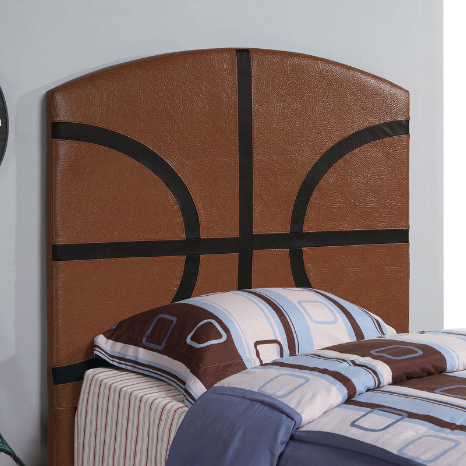 Coaster Youth Headboards Twin Sports Football Panel Headboard in Brown