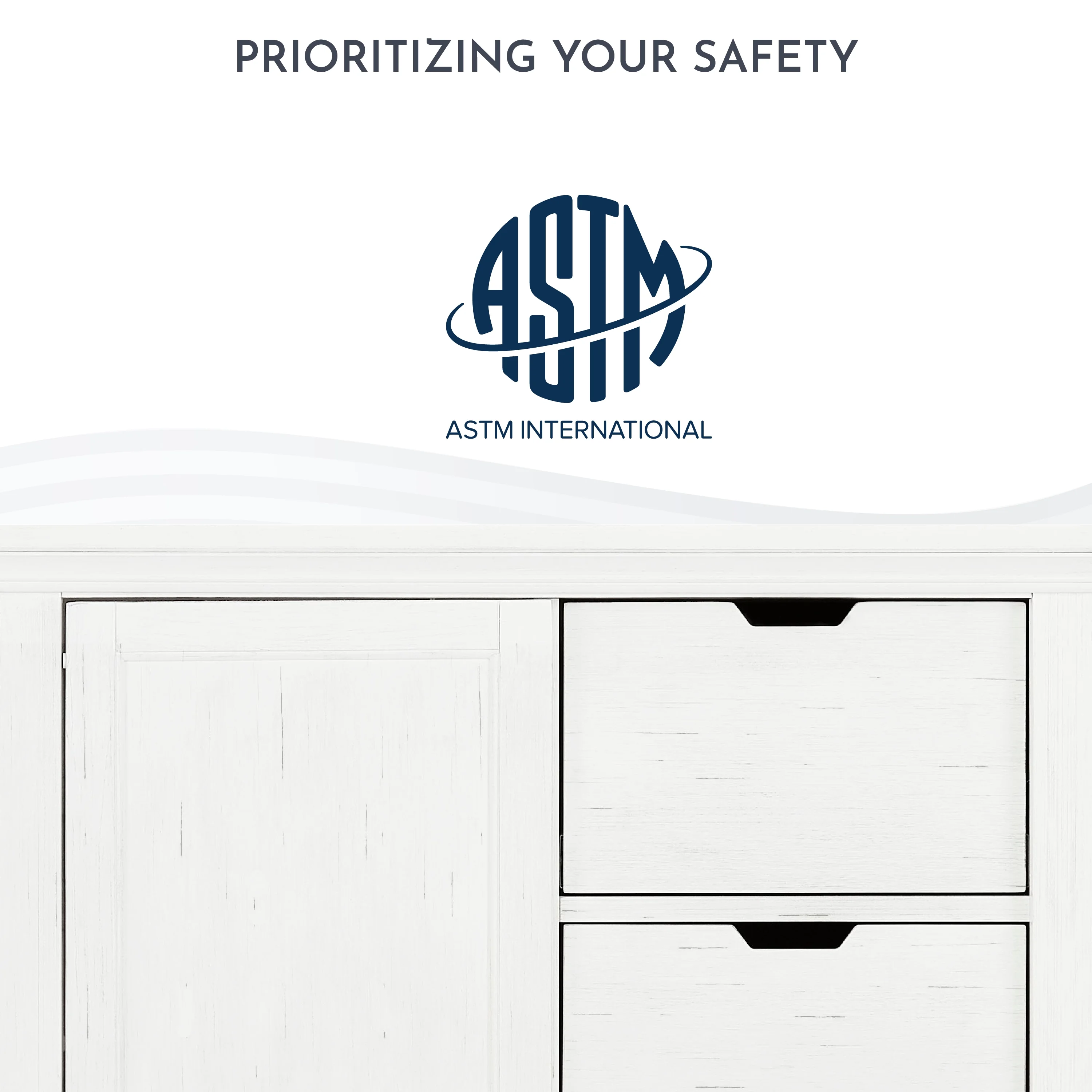 evolur Belmar Tall Chest - Weathered White