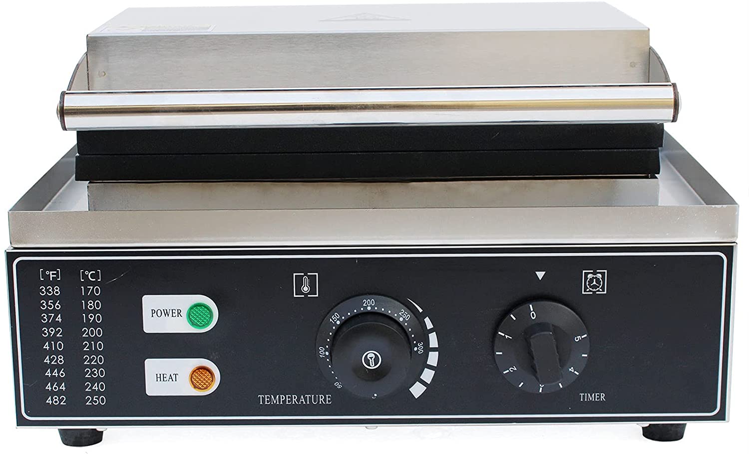 Sandwich Maker, 2-Slice Commercial Electric Sandwich Panini Machine Stainless Steel Sandwich Maker