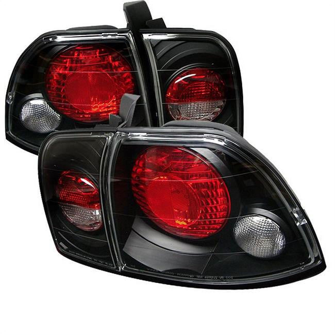 Honda Accord 1996-1997 Euro Style Tail Lights - Black