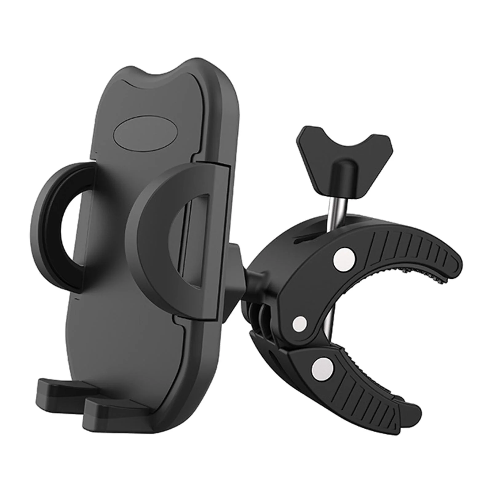 Mount Phone Holder for Bike Cradle Stand Features 360 Rotation and Universal Clamp