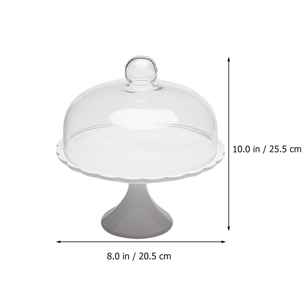 NUOLUX  Cake Stand Displaycupcake Dessert Dome Plate Cover Tray Tower Servingceramic Holder Lid Glass Platter Wedding Cheese