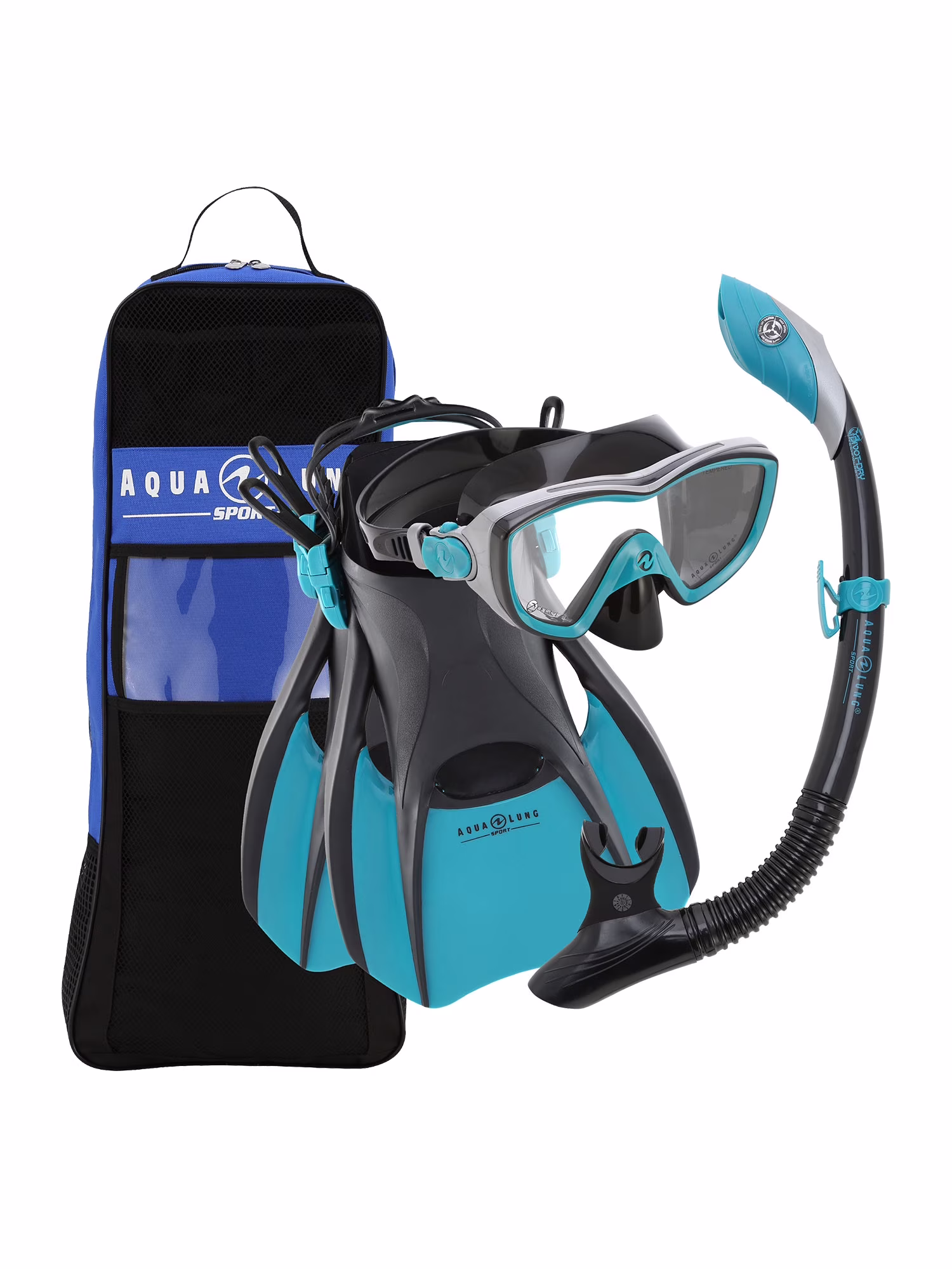 Aqualung Sport Bonita LX / Zulu LX / Bolt Snorkeling Set with Bag Dark green/black M
