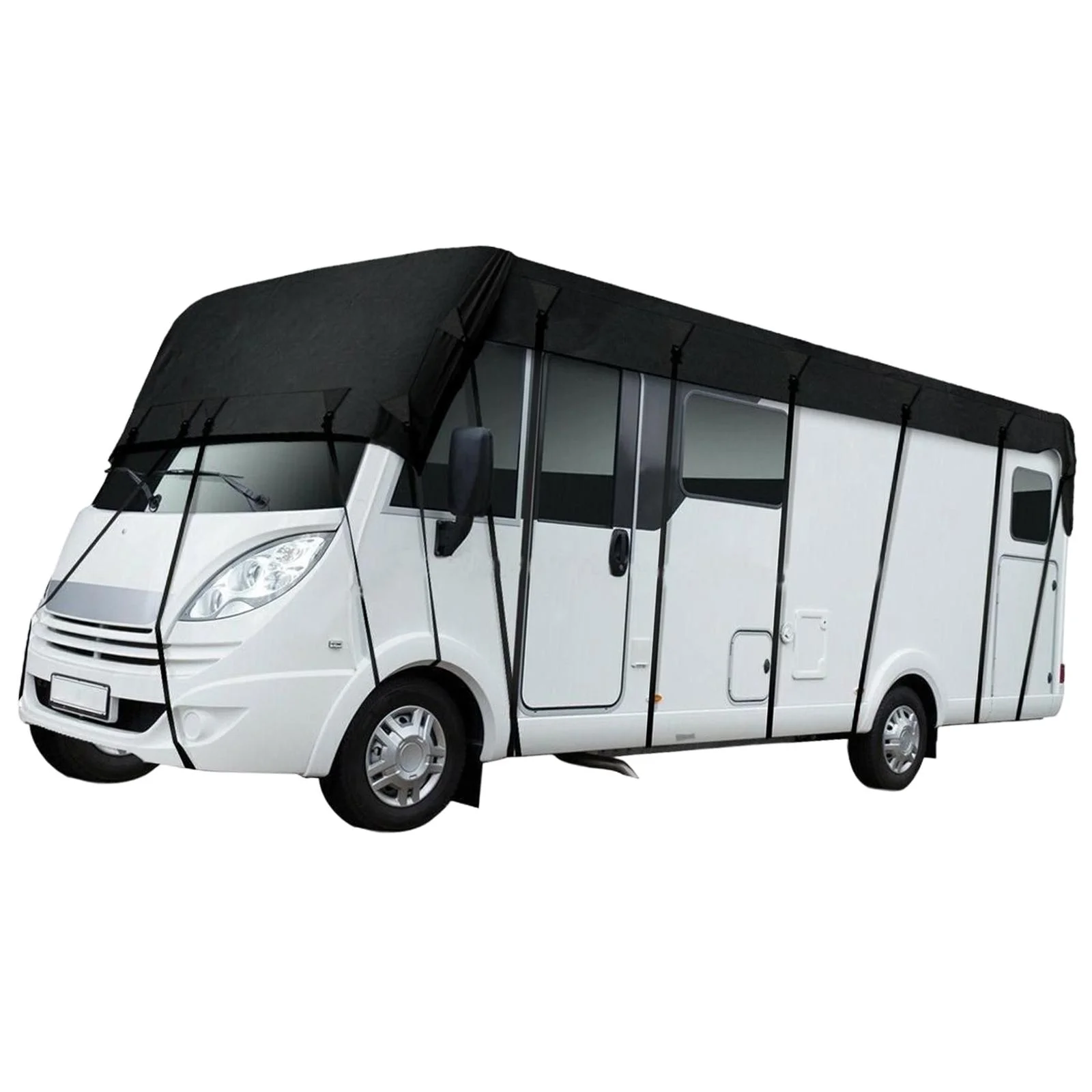 Upgraded RV Roof Cover Foldable Waterproof Dustproof Durable Windproof Motorhome Wear Resistant for RV Car Outdoor Travel , 6.5m