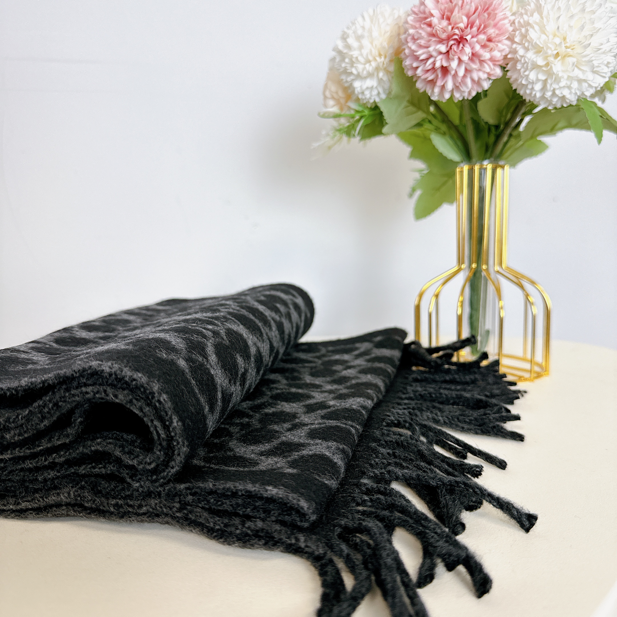 Coach CK715 Signature Bicolor Muffler IN Black